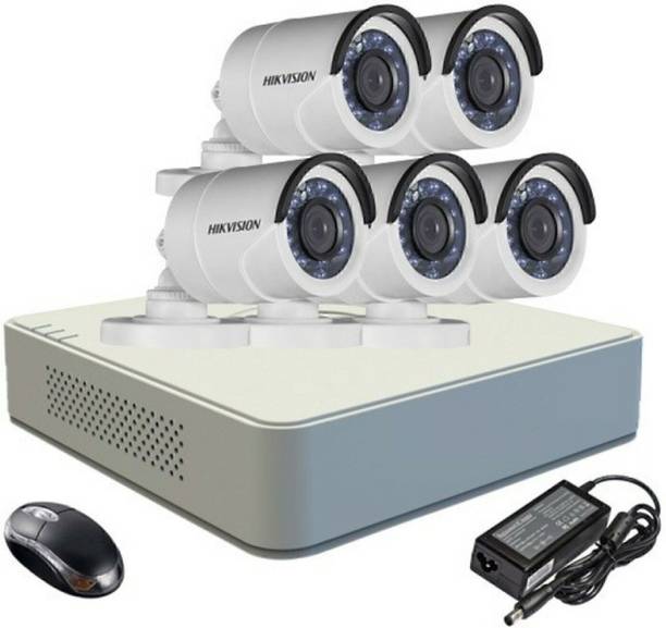 HIKVISION HIKVISION 1MP 8CH DVR DS-7A08HGHI-F1/N OR DS-7A08HGHI-F1/ECO 01PCS 1MP BULLET CAMERA DS-2CE1ACOT-IRP OR DS-2CE1ACOT-IRP/ECO 05PCS Security Camera