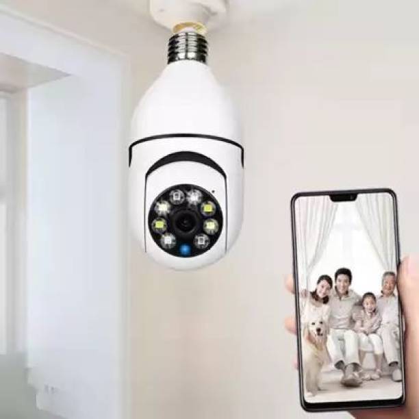 GREENEYE TECHNOLOGY WiFi CCTV Wireless Bulb Shape PTZ V380 Spy Camera cctv camera indoor 360 wifi Spy Camera