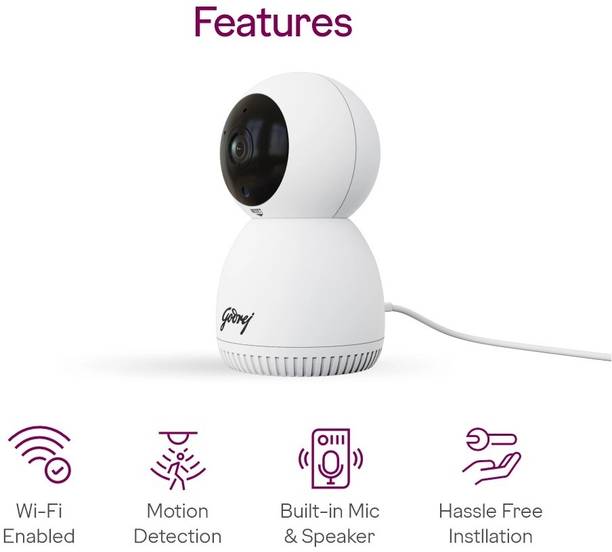 Godrej ACE PRO 5MP WIFI PTZ CCTV Security Camera