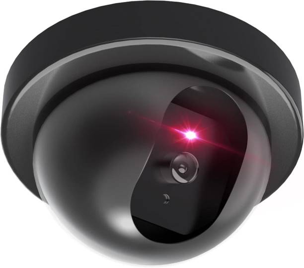 SHIVANICORP Dummy Fake Security CCTV Dome Camera with Flashing Red LED Security Camera