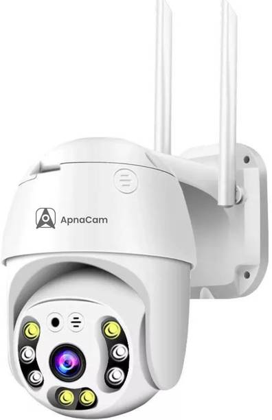 ApnaCam 3MP Wi-Fi PTZ Two-Way Audio Detection Alarm Waterproof Color Night Vision Security Camera