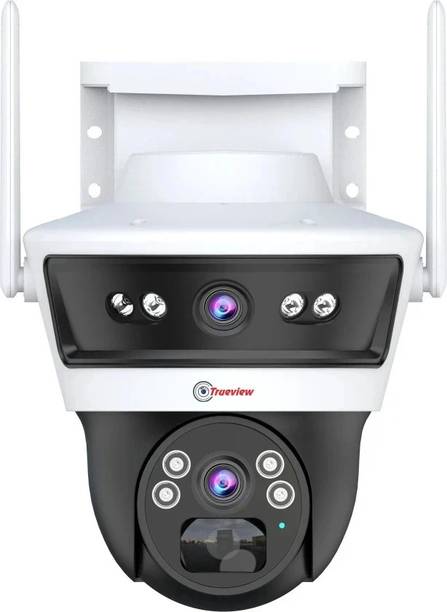 Trueview Smart 4G Linkage 2Mp+2Mp Pan-Tilt Zoom CCTV Camera, Outdoor Indoor Security Camera