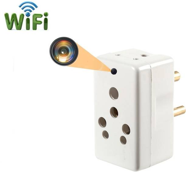 FREDI HD PLUS Wifi 3 Pin Multi Plug Cam With Inbuilt 32GB SD Card Audio and Video Recorder Security Camera