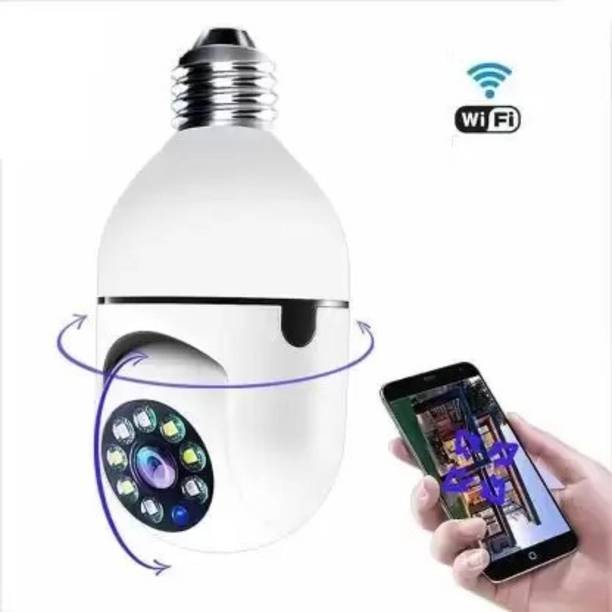 PERAMISYM Wi-Fi CCTV Camera Wireless Bulb Shape Indoor 360° Spy Camera cctv wifi indoor Security Camera