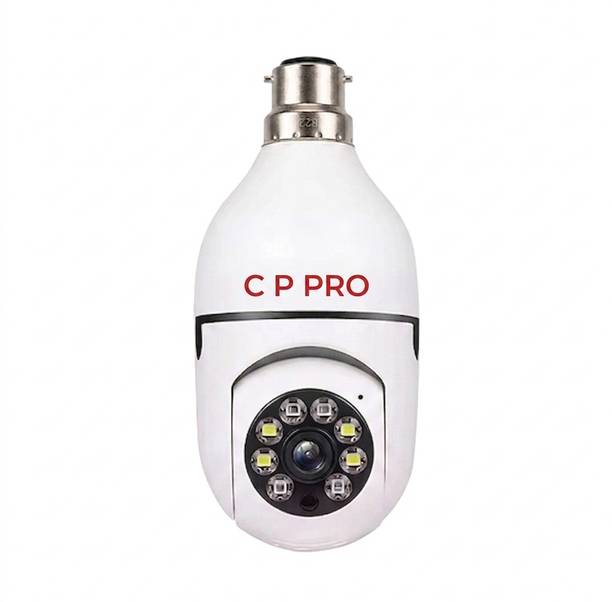 CP PRO Full HD Wi-Fi Bulb CCTV Camera | 360 Degree PTZ Wireless Smart IP Home Security Camera