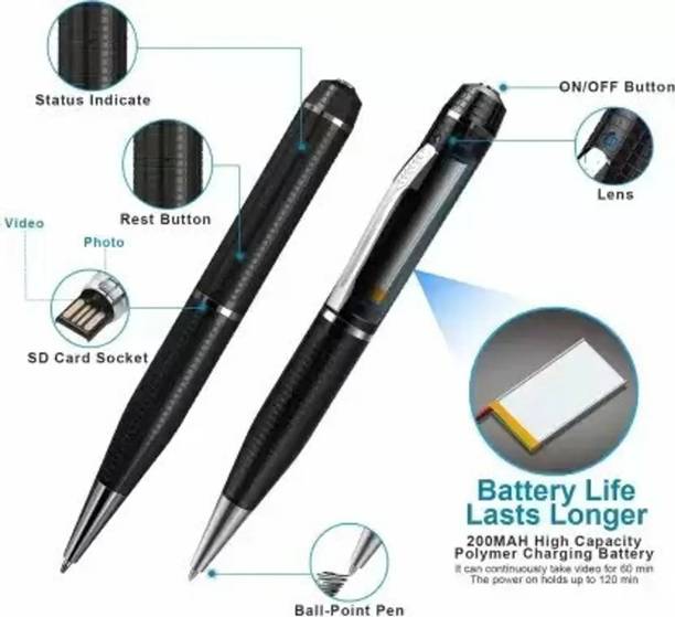 PERAMISYM Mini Spy Pen Camera 720P Video Recorder Model 15 Spy Camera