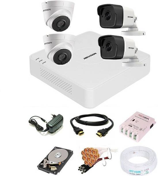 HIKVISION 4 Channal Turbo HD 4MP DVR,IP67 Outdoor & Indoor Audio Camera 1080P,HVC109 Security Camera