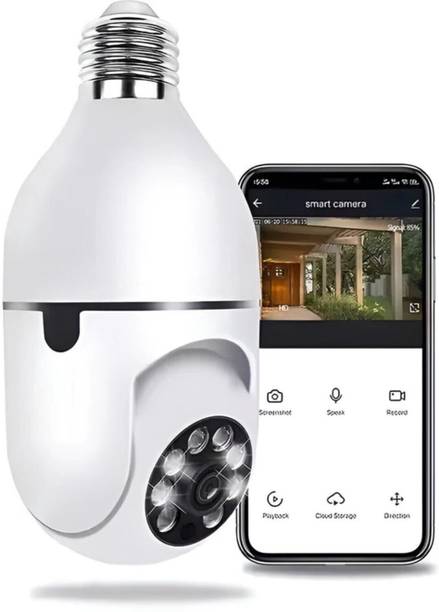 Fire Turtle Smart Home Security Bulb Shape 360° Camera ...