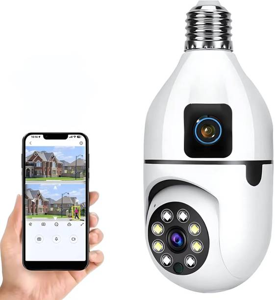 Maizic Smarthome Puma Bulb 6MP Dual lens/Dual Screen wifi indoor Security Camera