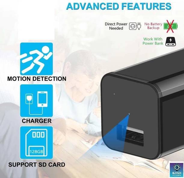 Bzrqx Spy Camera 1080P HD USB Charger Camera Hidden Camera with Motion Detection Spy Camera