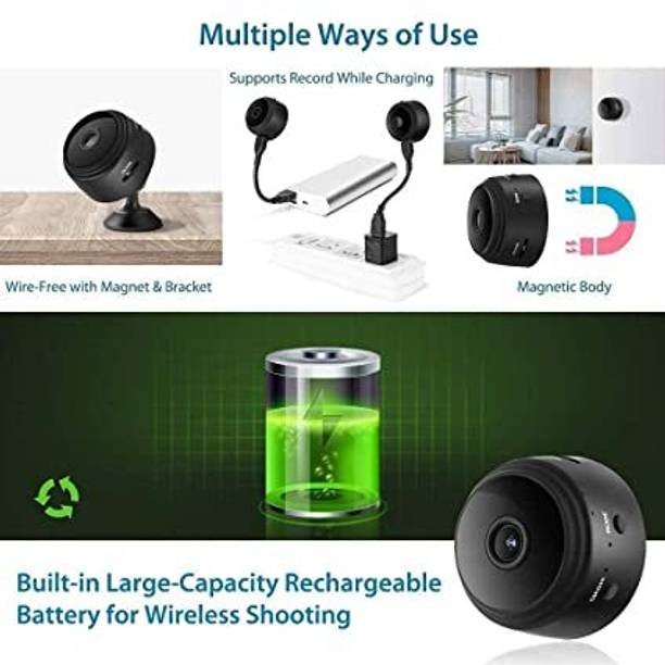 PERAMISYM Mini Camera Wireless WiFi IP Camera 1080P HD Motion Detection Night Vision Security Camera