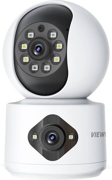 व्यूविजन AT-BTS Full HD 3MP+3MP Dual Lens (360°) Wi-Fi Pan-Tilt 2 Way Talk Night Vision सिक्योरिटी कैमरा