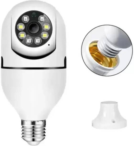 PERAMISYM Bulb Shape PTZ V380 Pro | Indoor 360° Spy Camera wifi camera Security Camera