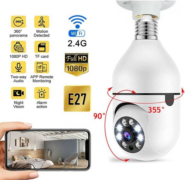 AVOIHS 1080P WIFI IP Home Security Camera Light PTZ Bulb CCTV Wireless HD Night Vision Security Camera