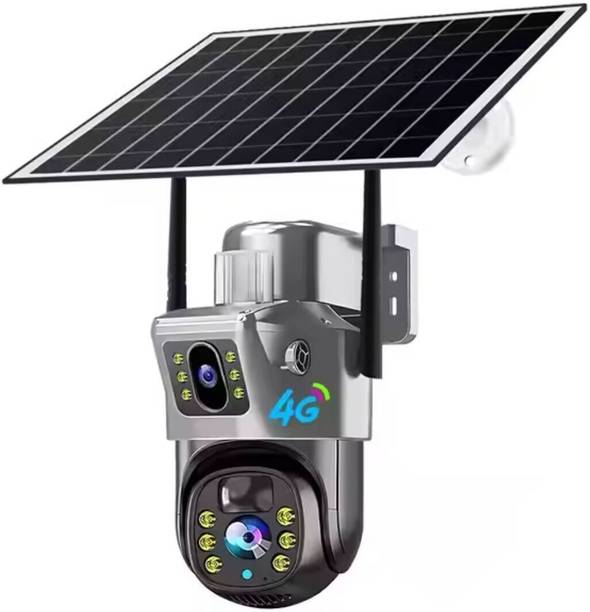 OneXsale 3+3MP Full HD SOLAR Dual lens 4MP Live View Night Vision Wide Angle Security Camera