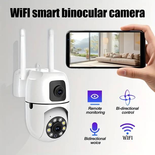 OSQD CCTV Outdoor WiFi Camera 8MP | Dual Lens | PTZ | 2-Way Talk | Motion Security Camera