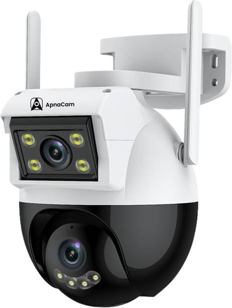 ApnaCam 8MP Dual Lens 4G PTZ CCTV – Night Vision | Auto Tracking | 360° | V380 Pro Security Camera