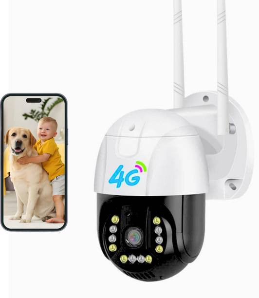 Grousale 3Mp 4g Sim PTZ Motion Detection Waterproof Night Vision Sd Card Support Security Camera