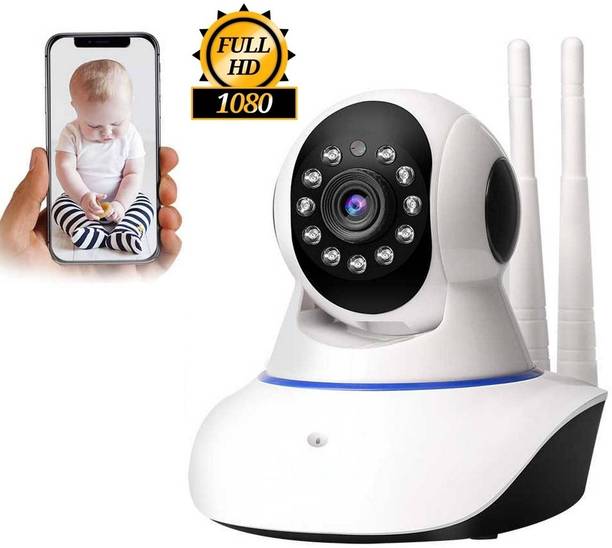 Bzrqx WiFi CCTV Wireless PTZ Camera 1080p 360° Live View Night Vision TwoWay Audio Security Camera