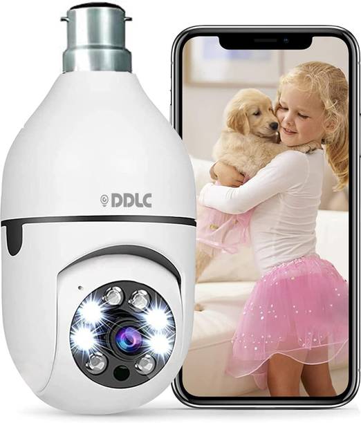 DDLC HD 1440p Wi-fi Bulb Shape CCTV Night Vision Outdoor Home Office Monitoring Security Camera