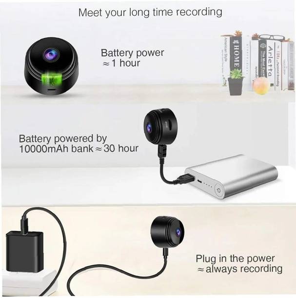 PERAMISYM Spy Ip CCTV Mini WiFi Security Camera with Motion Detection for Home Monitoring Spy Camera