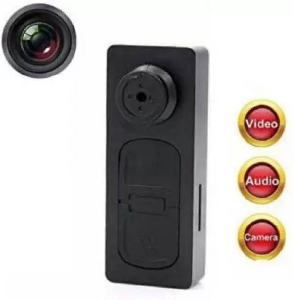 PERAMISYM HD Audio and Video CCTV Cam Covert Spy Miniature Button Hidden Camera Spy Camera