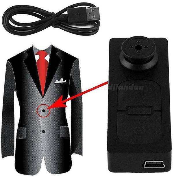 PERAMISYM Mini Pocket Button Hidden Spy Camera Video Camera Motion Detection DV Camcorder Spy Camera