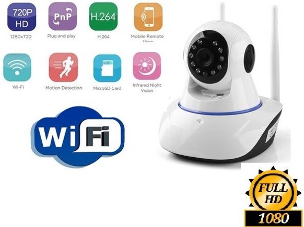 OSHSIZ 360 Degree Security King V380 Pro Wireless HD IP Double Antenna With Live View Security Camera