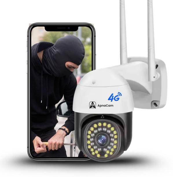ApnaCam 5MP 4G Connectivity Live View Motion Alert Night Vision SD Card Support Security Camera
