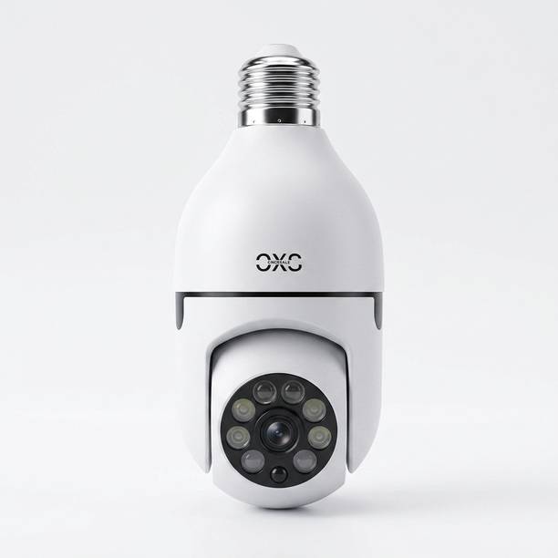 OneXsale 5MP HD WiFi Bulb Holder Night Vision Indoor/Outdoor Home Office Monitoring CCTV Security Camera