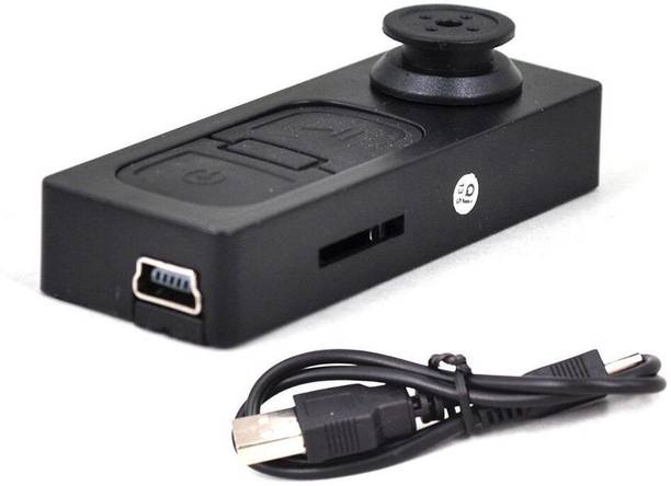 SKY HUB HD Audio Video CCTV Cam Spy Miniature Button Hidden Camera Spy Camera