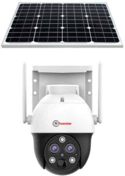 Trueview T18164 3MP Dual 3mm+8mm Lens 4G Solar Mini Pan-Tilt IR 30Mtr Night Vision Security Camera