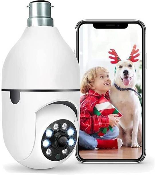 Nksales 360° Wireless WiFi Bulb Camera | HD Security Light Camera with Night Vision Security Camera