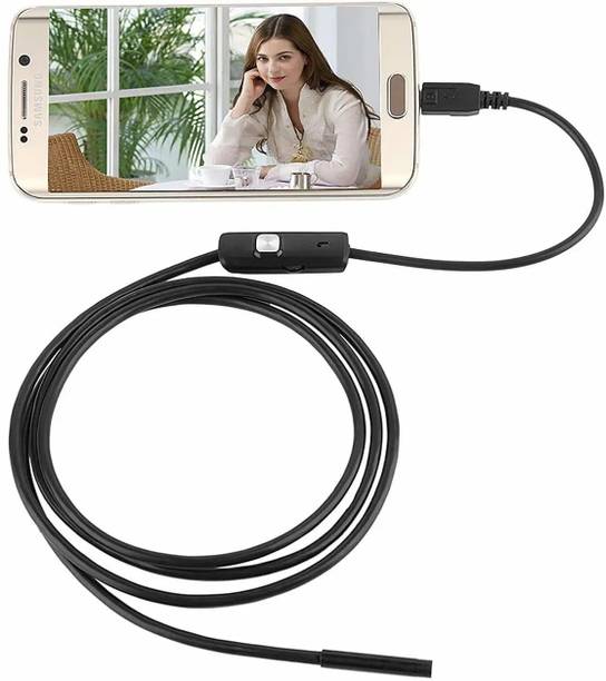 PERAMISYM 7mm Lens Endoscope Camera with 6LEDs, USB Connection, 2M Inspection Wire Security Camera