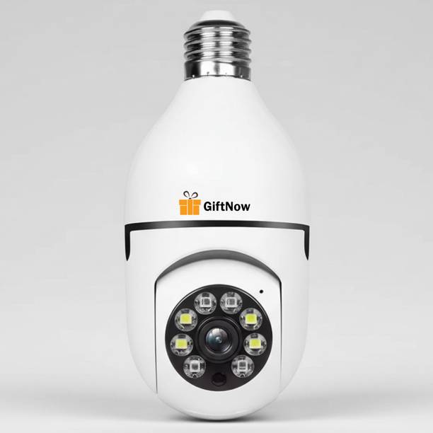 GiftNow 5MP WIFI Smart Bulb CCTV Live View Motion Alert Night Vision SD Card Support Security Camera