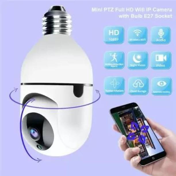 GREENEYE TECHNOLOGY WiFi CCTV Camera Wireless Bulb Shape Indoor 360° cctv camera indoor 360 wifi Spy Camera