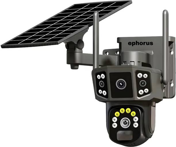 ephorus 6MP+6MP FHD Dual Lens 4G Solar PTZ Camera Mini Pan-Tilt Battery Powered Security Camera