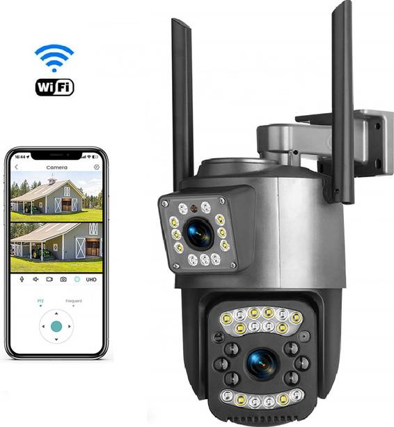 Bzrqx High-Resolution PTZ Camera – 4MP Dual Lens, 360° View & Night Vision Security Camera