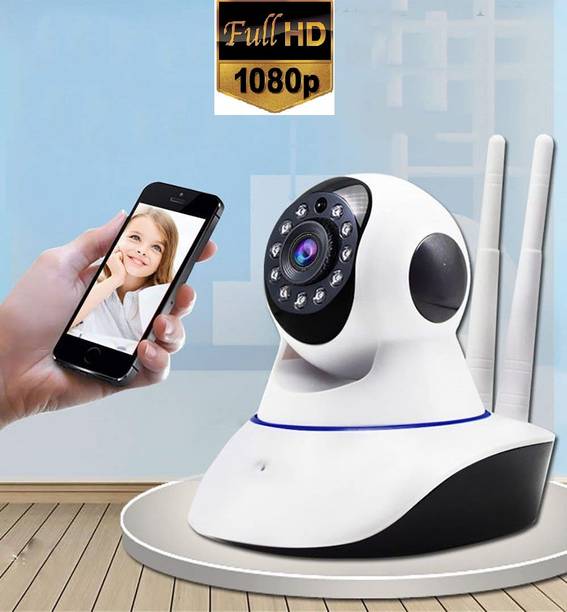 Bzrqx CCTV WiFi Wireless PTZ Camera 1080p Night Vision 360° Live View TwoWay Audio Security Camera