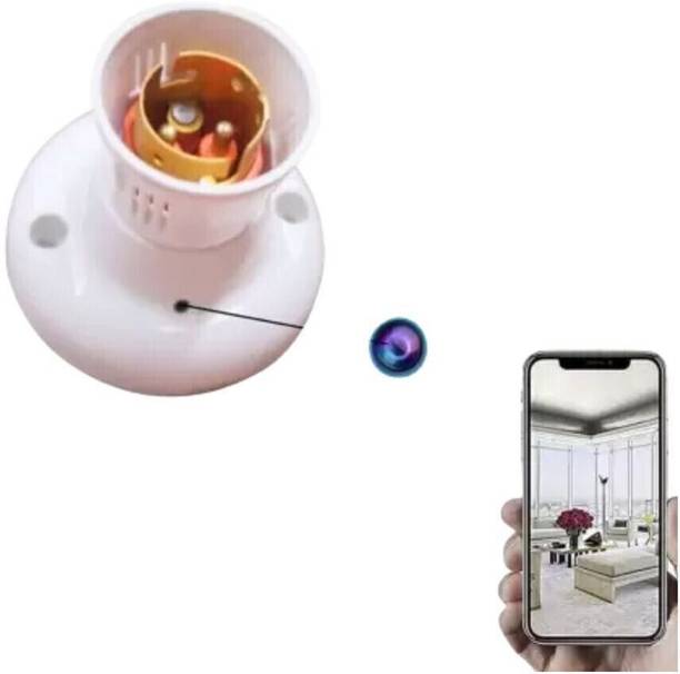 GiftNow 2MP HD Micro Spy Bulb Holder WiFi Camera Night Vision hidden For Room Security Camera