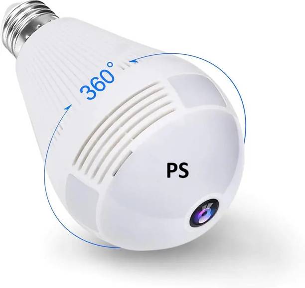 PERAMISYM Wifi Light Bulb Security Hidden Spy Camera 1.3MP 360 Degree Motion Sensor Security Camera