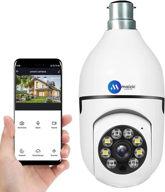 Maizic Smarthome 1080p WiFi Bulb Camera with 360° Panoramic View | Wireless IP CCTV Camera | Security Camera