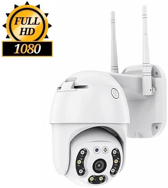 Bzrqx CCTV WiFi Wireless PTZ Camera 1080p Night Vision 360° Live View TwoWay Audio Security Camera