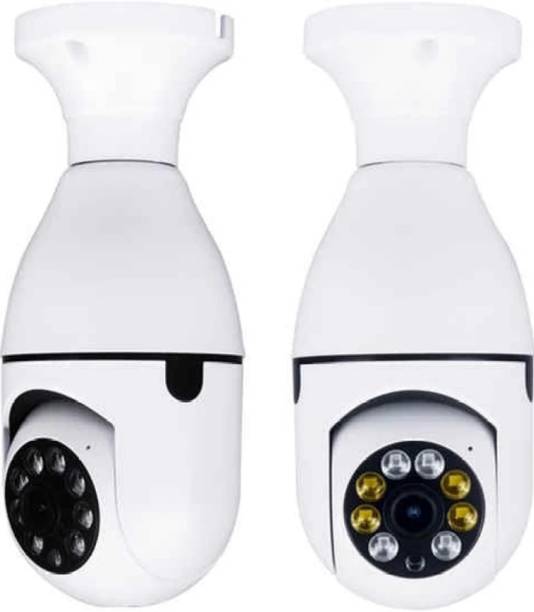 favone Panoramic Bulb Camera Motion Alert Night Vision SD Card Support 2-way Audio Security Camera