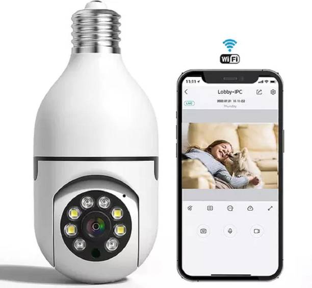 PERAMISYM 1080P Wireless 360 Light IP Camera WiFi Bulb Spy Outdoor Indoor CCTV Security Camera