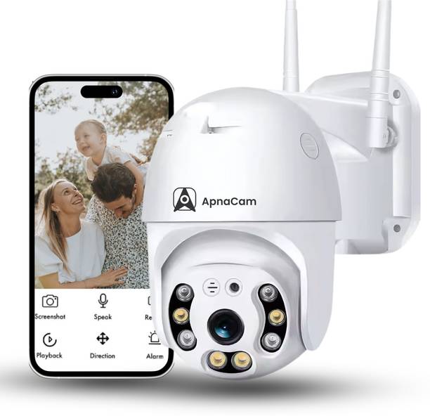 ApnaCam Full HD WiFi 3MP Outdoor Security Camera 360 view Night Vision Waterproof Security Camera