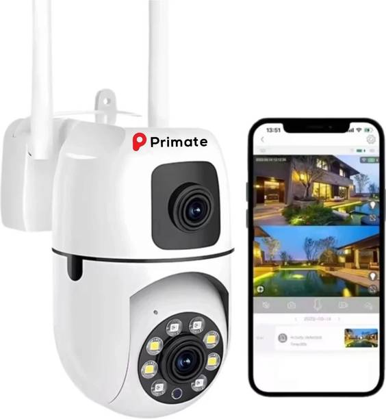 Primate 4+4MP Wireless CCTV Camera|360° Rotation|Dual Light Night Vision|Home Security Security Camera