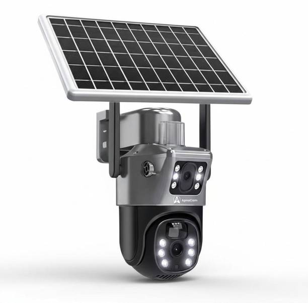 ApnaCam 6+6MP FHD 4G Solar Dual Lens Mini Pan-Tilt CCTV Security Camera