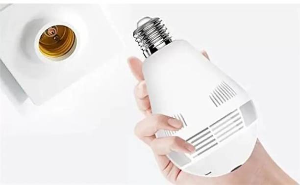 PERAMISYM Wireless Bulb shap 360° View IP V380 Spy Bulb Shape 360 Security Camera