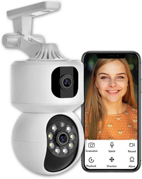 OneXsale 5+5MP FHD WiFi Dual lens/Screen 360 Bullet+PTZ CCTV Camera AI Human Detect Security Camera